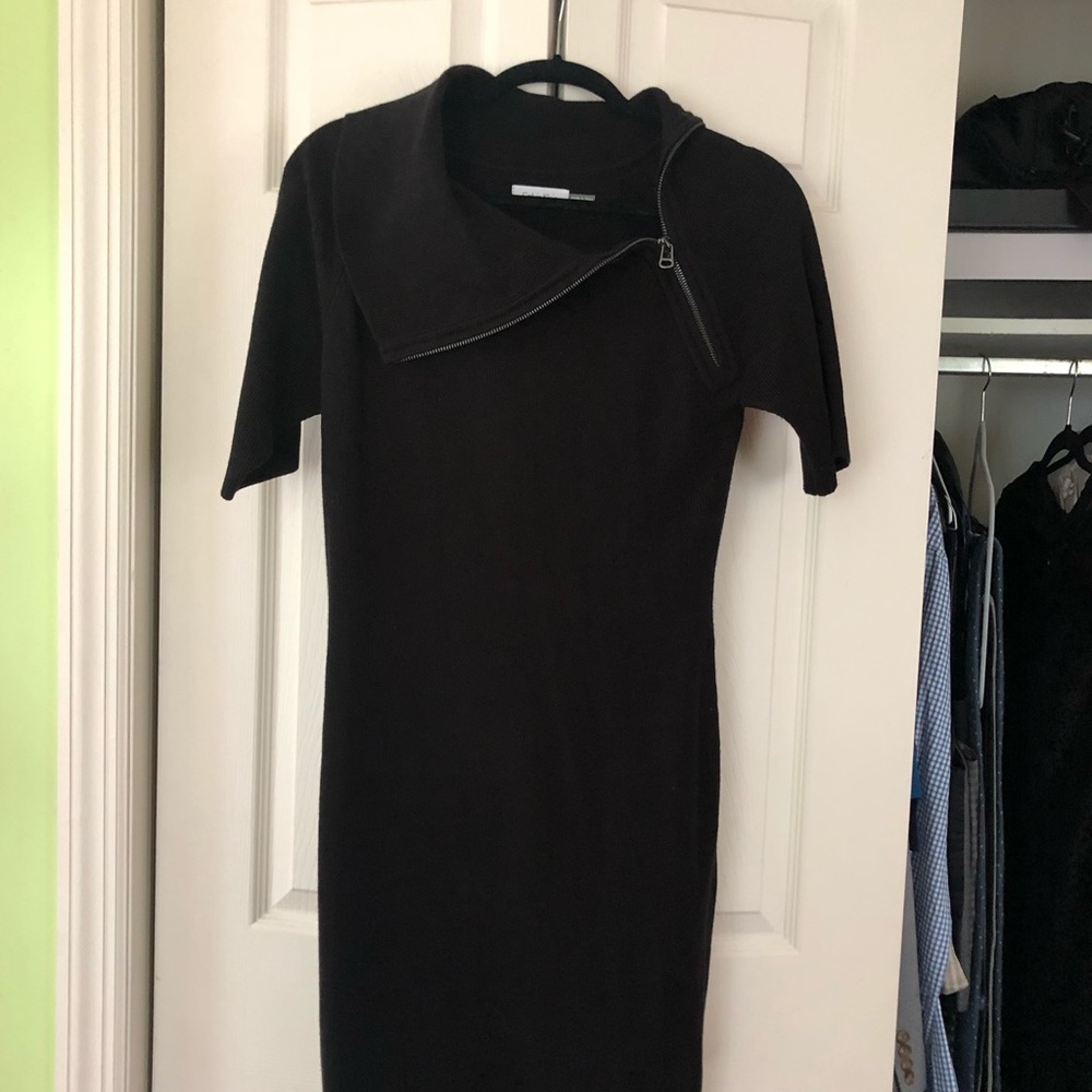Calvin Klein black sweater dress